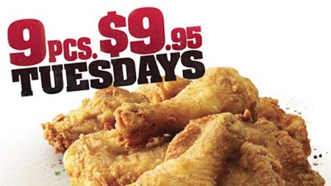 9 For 9.95 Kfc Tuesdays