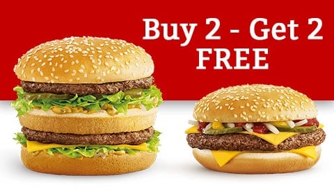 Buy 2 Get 2 Free Mcdonalds 2018 Coupon