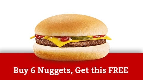 Free Cheeseburger Deal Maccas Australia