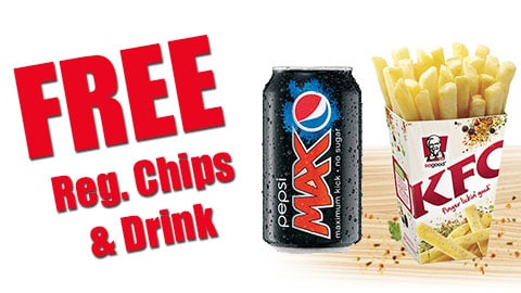 Free Reg. Chips & Drink Kfc Australia 2018 Deal