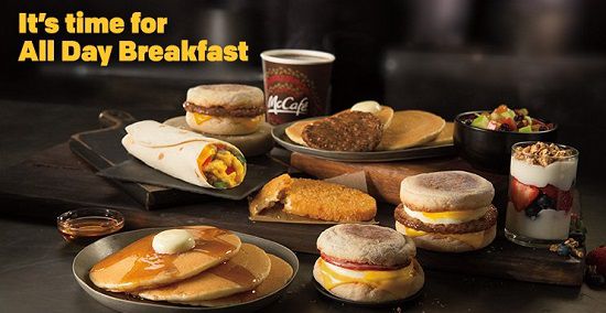 Mcdonald's All Day Breakfast Menu In Australia