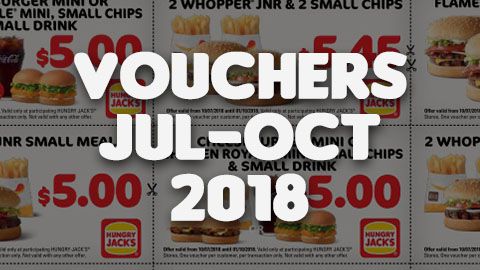 New Hungry Jack's Vouchers [valid To October 1]