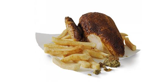 Quarter Chicken And Small Chips For $5 At Red Rooster