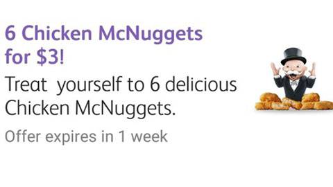 6 Chicken Nuggets For $3