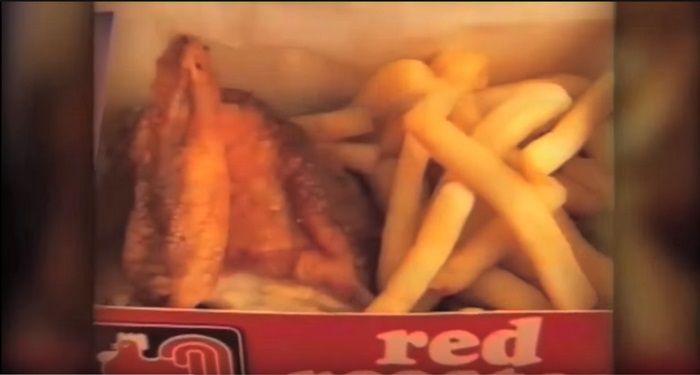 A Vintage Tv Promotion Of Their Quarter Chicken And Chips
