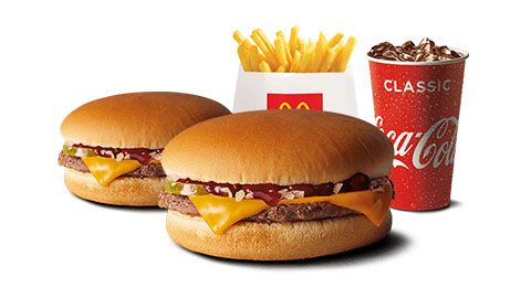 Small Cheeseburger Meal + Cheeseburger For $4