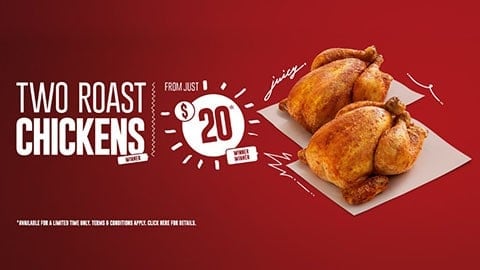 2 Roast Chicken For $20 At Red Rooster