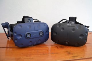 The Htc Vive Pro Comes In A Blue Colour Instead Of Black
